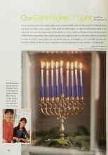 Better Homes & Gardens December 2001 Magazine Article: Our Eight Nights of Light
