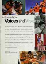 Better Homes & Gardens January 2002 Magazine Article: The American Family Voices and Visions
