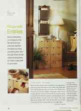 Better Homes & Gardens January 2002 Magazine Article: Ways with Entries
