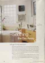 Better Homes & Gardens February 2002 Magazine Article: Soothing the Day Away