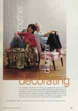Better Homes & Gardens February 2002 Magazine Article: Mother daughter decorating