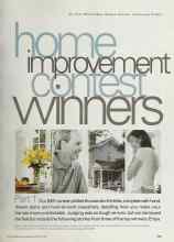 Better Homes & Gardens February 2002 Magazine Article: Home improvement contest winners