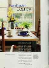 Better Homes & Gardens March 2002 Magazine Article: Scandinavian Country