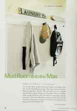 Better Homes & Gardens March 2002 Magazine Article: Mud Rooms to the Max