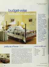 Better Homes & Gardens March 2002 Magazine Article: Budget-wise bedroom makeovers