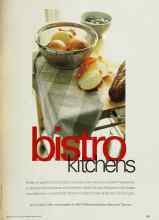 Better Homes & Gardens March 2002 Magazine Article: Bistro kitchens