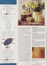 Better Homes & Gardens April 2002 Magazine Article: Just a simple box