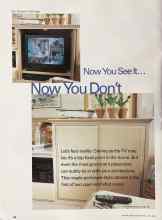 Better Homes & Gardens April 2002 Magazine Article: Now You See It... Now You Don't