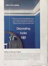Better Homes & Gardens April 2002 Magazine Article: Decorating looks up