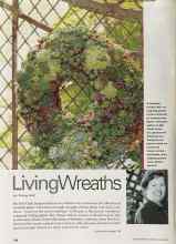 Better Homes & Gardens April 2002 Magazine Article: Living Wreaths