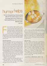 Better Homes & Gardens April 2002 Magazine Article: Humor helps