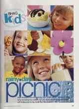 Better Homes & Gardens April 2002 Magazine Article: Rainy day picnic