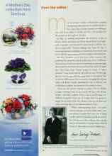 Better Homes & Gardens May 2002 Magazine Article: from the editor