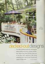 Better Homes & Gardens May 2002 Magazine Article: Decked-out designs