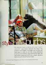Better Homes & Gardens May 2002 Magazine Article: Style in the burbs