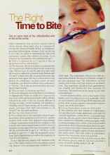 Better Homes & Gardens May 2002 Magazine Article: The Right Time to Bite