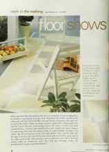 Better Homes & Gardens June 2002 Magazine Article: Floor shows