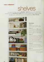 Better Homes & Gardens June 2002 Magazine Article: Shelves