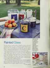 Better Homes & Gardens July 2002 Magazine Article: Painted Glass