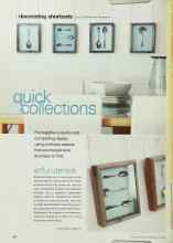 Better Homes & Gardens July 2002 Magazine Article: Quick collections