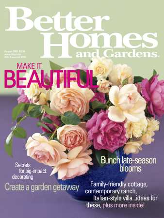 Better Homes & Gardens August 2002 Magazine Cover