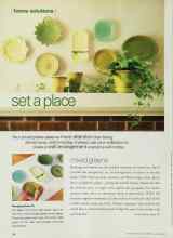 Better Homes & Gardens August 2002 Magazine Article: Set a place