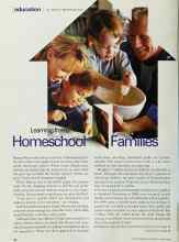 Better Homes & Gardens August 2002 Magazine Article: Learning from Homeschool Families