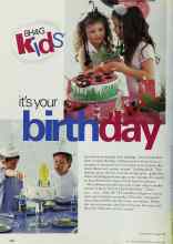 Better Homes & Gardens August 2002 Magazine Article: It's your birthday