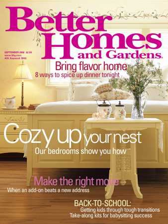 Archive of Better Homes & Gardens September 2002 Magazine: Cover