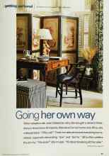 Better Homes & Gardens September 2002 Magazine Article: Going her own way