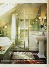 Better Homes & Gardens September 2002 Magazine Article: Small Bath Squeeze
