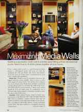 Better Homes & Gardens September 2002 Magazine Article: Maximizing Media Walls