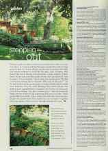 Better Homes & Gardens September 2002 Magazine Article: Stepping out