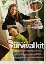 Better Homes & Gardens September 2002 Magazine Article: Babysitter Survival kit