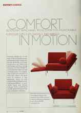 Better Homes & Gardens October 2002 Magazine Article: COMFORT IN MOTION