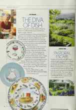 Better Homes & Gardens October 2002 Magazine Article: THE DIVA OF DISH
