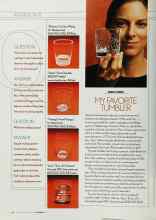 Better Homes & Gardens October 2002 Magazine Article: MY FAVORITE TUMBLER
