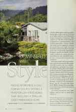 Better Homes & Gardens October 2002 Magazine Article: DOWNSIZED WITH Style