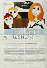 Better Homes & Gardens October 2002 Magazine Article: Talking WITH KIDS IN CARS