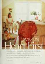 Better Homes & Gardens October 2002 Magazine Article: DIVING IN Heart First