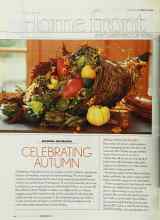Better Homes & Gardens November 2002 Magazine Article: CELEBRATING AUTUMN