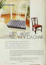 Better Homes & Gardens November 2002 Magazine Article: REVIVE A CHAIR