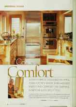 Better Homes & Gardens November 2002 Magazine Article: Cook's Comfort