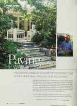 Better Homes & Gardens November 2002 Magazine Article: Paving THE WAY