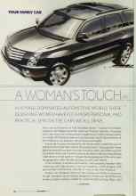 Better Homes & Gardens November 2002 Magazine Article: A WOMAN'S TOUCH