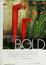Better Homes & Gardens November 2002 Magazine Article: SIMPLICITY GOES BOLD