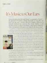 Better Homes & Gardens November 2002 Magazine Article: It's Music to Our Ears