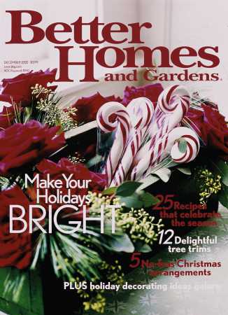 Better Homes & Gardens December 2002 Magazine Cover