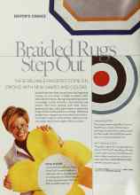 Better Homes & Gardens December 2002 Magazine Article: Braided Rugs Step Out