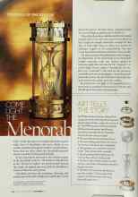 Better Homes & Gardens December 2002 Magazine Article: COME LIGHT THE Menorah